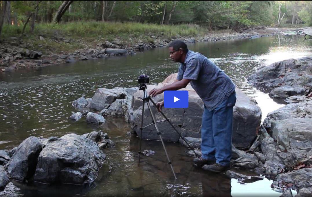 camera falls in river